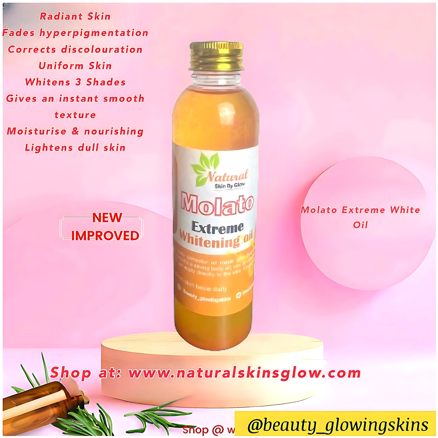 Molato Extreme White Body Oil - NaturalSkinGlow