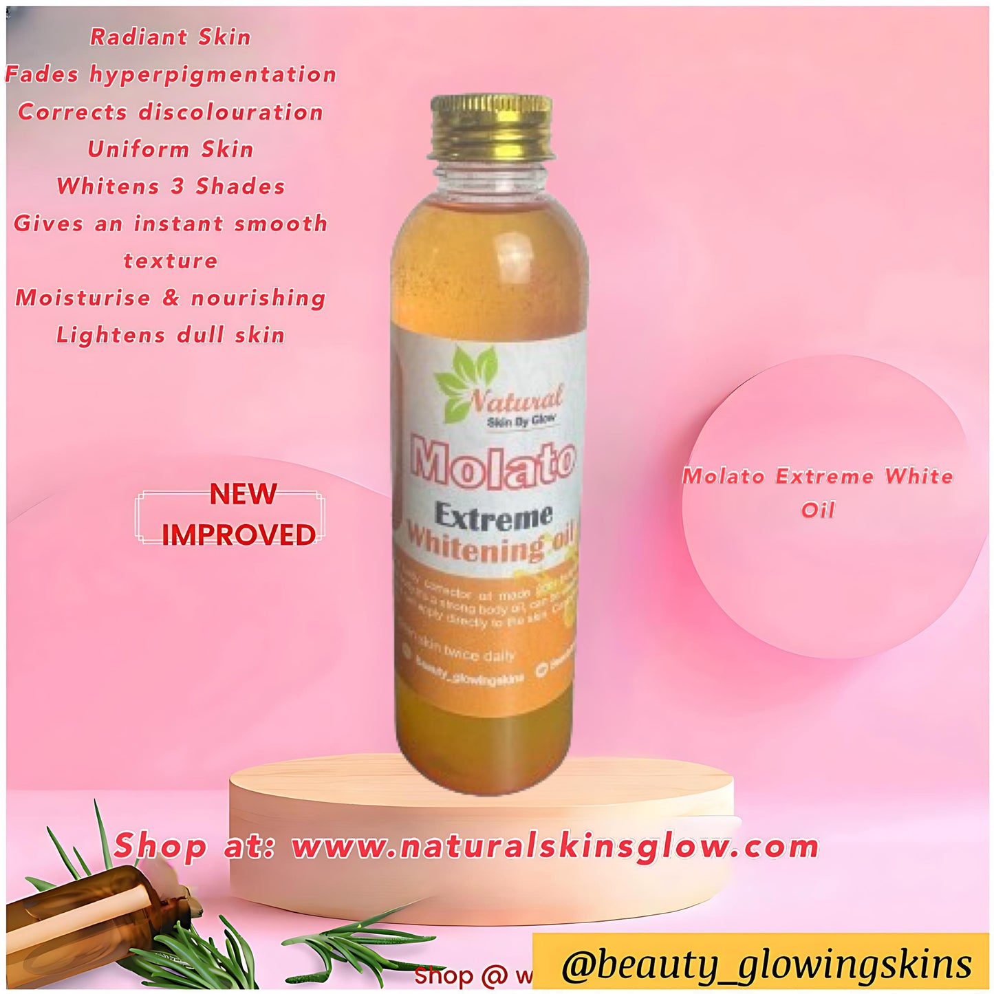 Molato Extreme White Body Oil - NaturalSkinGlow