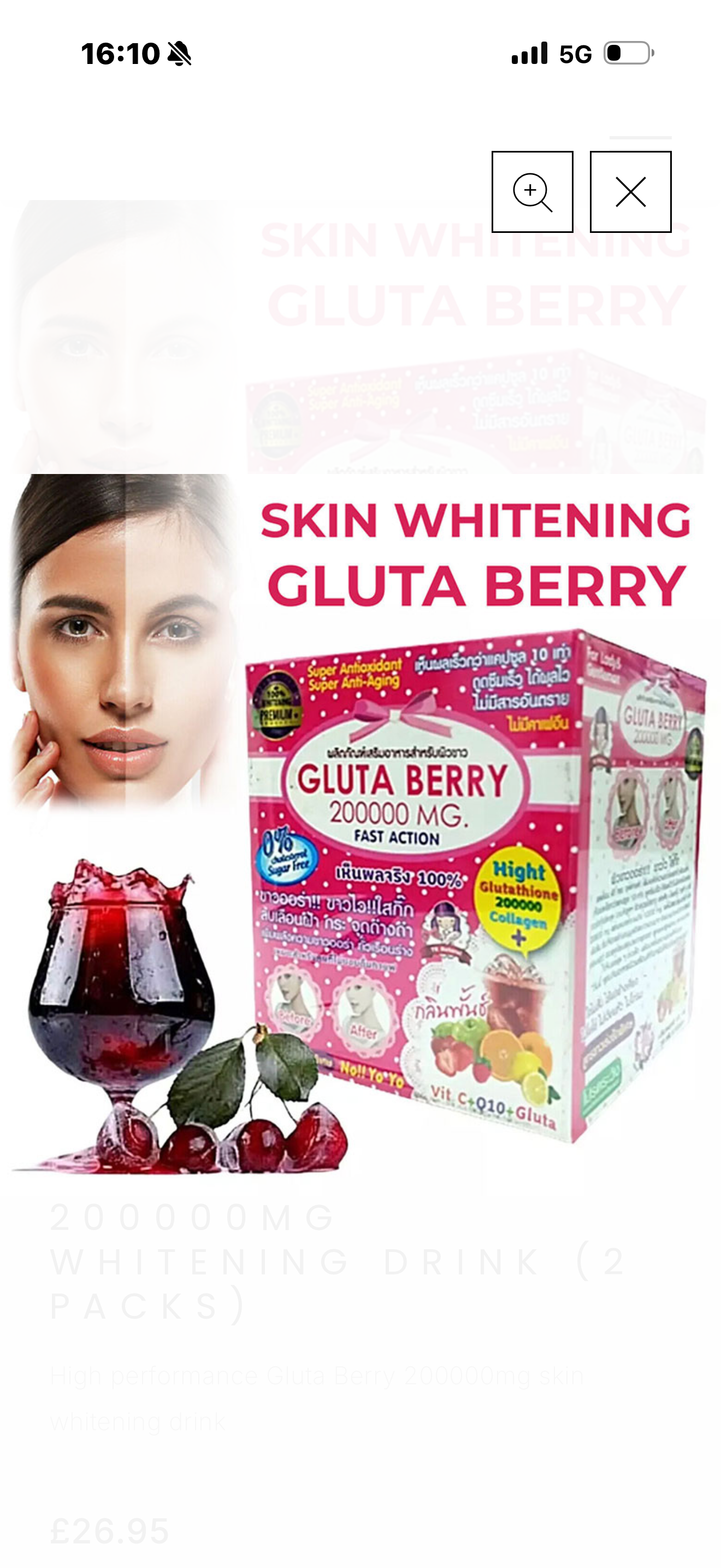 Skin Whitening Gluta Berry