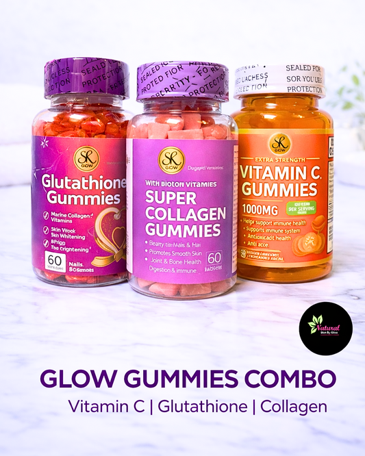 GLOW GUMMIES COMBO 
Vitamin C | Glutathione | Collagen